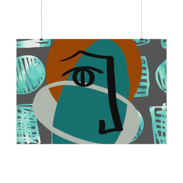 92408-451.jpg Picasso Style Face Poster