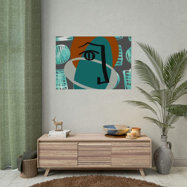 92408-453.jpg Picasso Style Face Poster