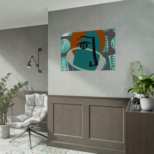 92408-454.jpg Picasso Style Face Poster