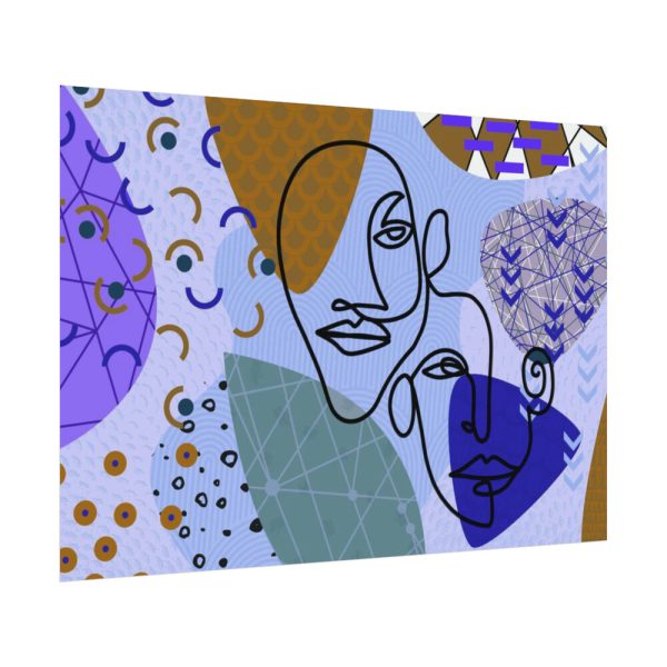 92408-457.jpg Line Art Abstract Face Illustration Poster