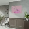 92408-469.jpg Pink Woman Abstract Line Drawing Poster