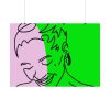 92408-491.jpg Woman Smiling and Looking Down Poster