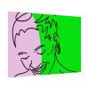 92408-492.jpg Woman Smiling and Looking Down Poster