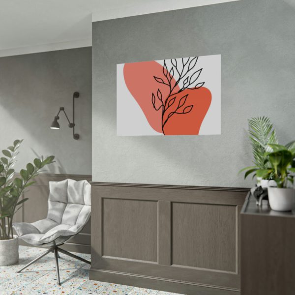 92408-499.jpg Abstract Line Art Plant Poster