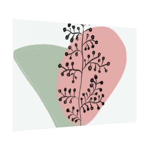 92408-502.jpg Abstract Shapes With a Plant Poster