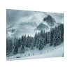 92408-582.jpg Car in Mountain Landscape With Snowy Trees Poster