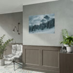 Car in Mountain Landscape With Snowy Trees Poster - Image 5