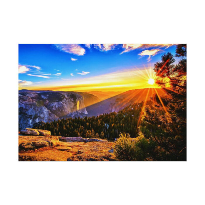 Sunrise in the Mountains Poster - Image 1