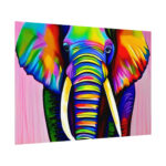 Rainbow Colored Elephant I Poster - Image 3