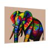 Rainbow Colored Elephant II Poster
