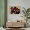 Rainbow Colored Elephant II Poster
