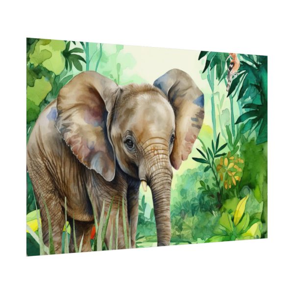 Elephant in African Jungle Poster