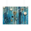 92408-686.jpg Geometric Abstract Blue Painting Poster
