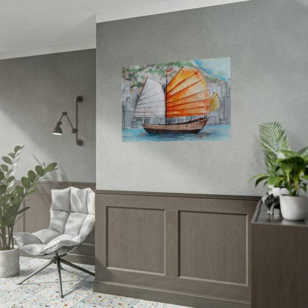 92408-699.jpg Traditional Chinese Sailing Ship Poster