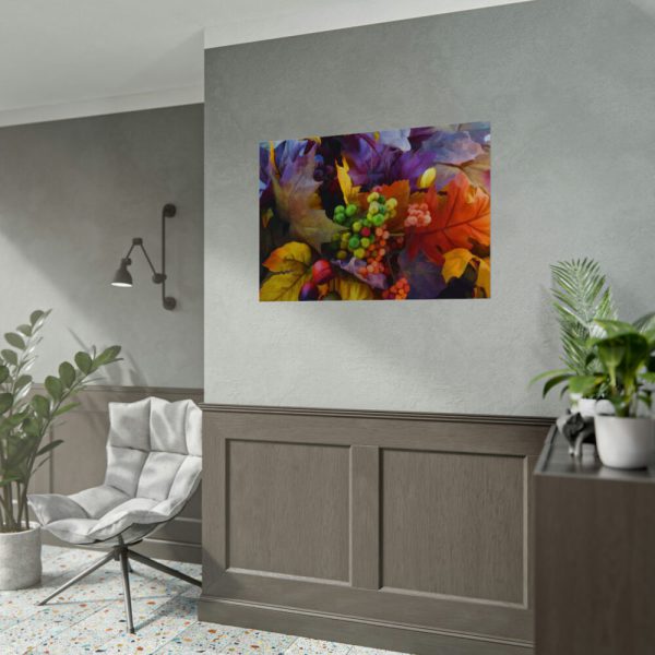 92408-704.jpg Autumn Leaves, Berries, Acorns Poster