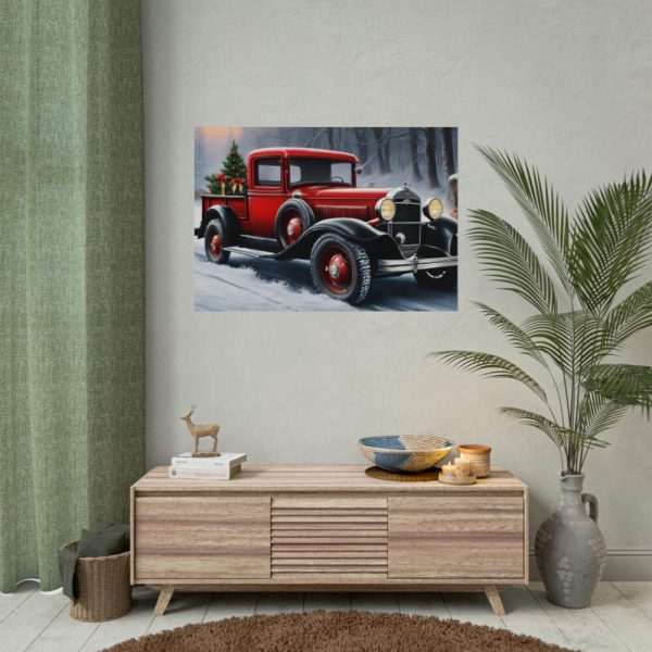 92408-718.jpg Vintage Pickup Truck Christmas II Poster