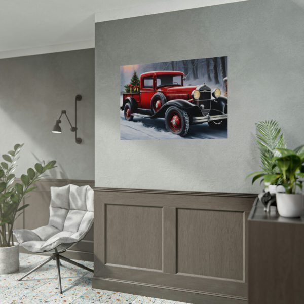 92408-719.jpg Vintage Pickup Truck Christmas II Poster