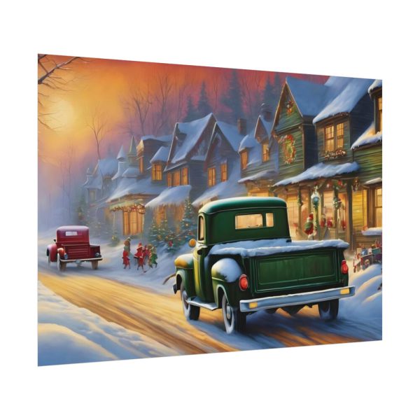 92408-727.jpg Vintage Pickup Truck Christmas III Poster