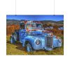 92408-736.jpg Vintage Blue Pickup Truck Poster