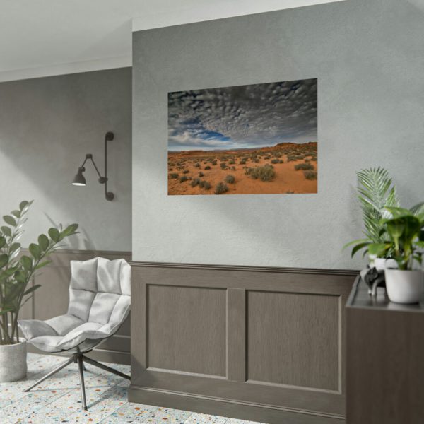92408-74.jpg Clouds Drift over the Arizona Desert Poster