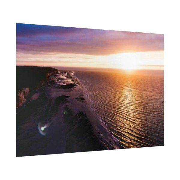 Sunset Over an Ocean Cliff Poster