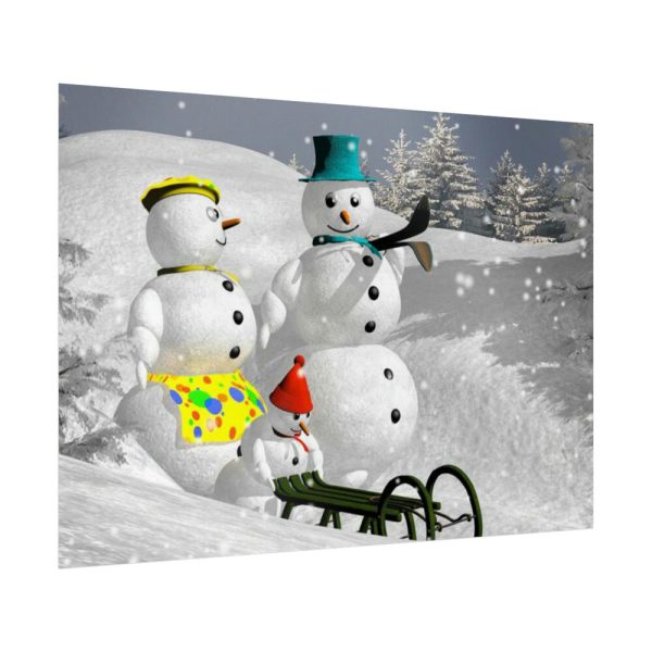 92409-162.jpg Snowman on Christmas Poster