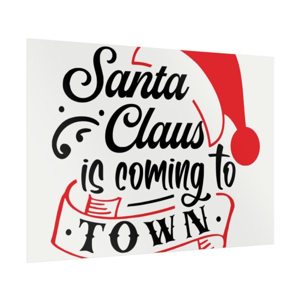 92409-172.jpg Santa Claus Typography Clipart Poster