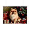 92409-206.jpg Pomeranian Vintage Christmas Poster