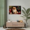 92409-208.jpg Pomeranian Vintage Christmas Poster