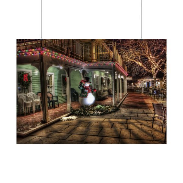 92409-211.jpg Winter Town Urban Christmas Decoration Poster