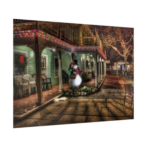 92409-212.jpg Winter Town Urban Christmas Decoration Poster