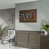 92409-214.jpg Winter Town Urban Christmas Decoration Poster