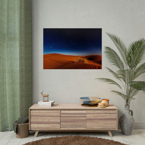 Desert During Nighttime Poster