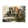 92409-236.jpg Dogs At Christmas Poster