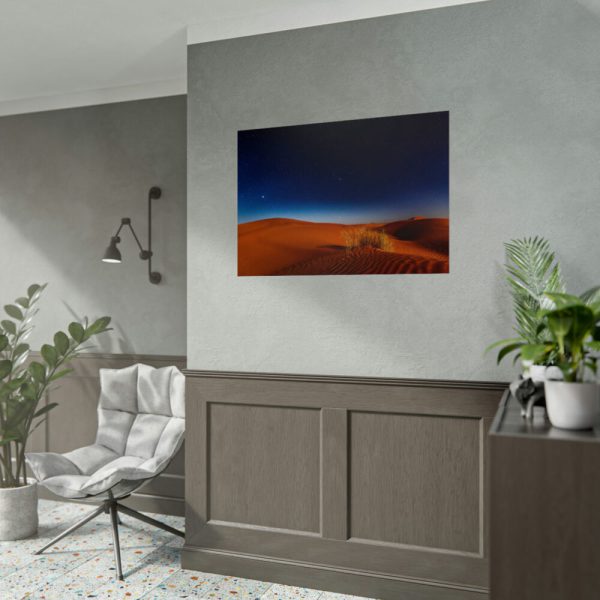 Desert During Nighttime Poster