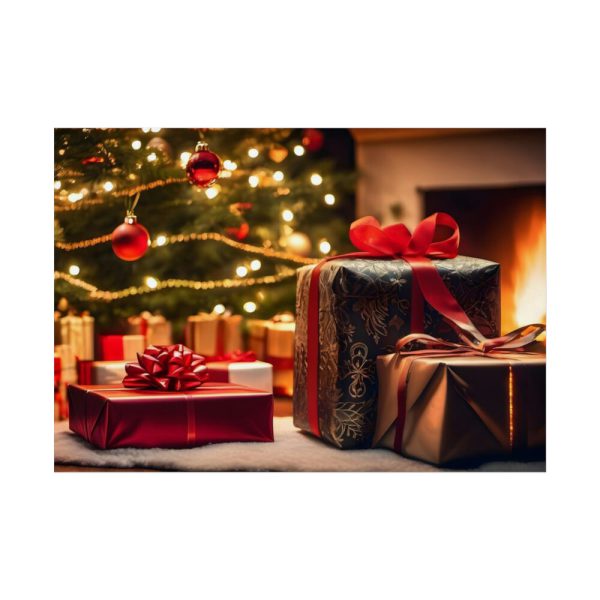 92409-255.jpg Christmas Gifts Fireplace Poster