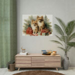Pomeranian Dog At Christmas Poster - Image 9