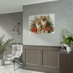 Pomeranian Dog At Christmas Poster - Image 10