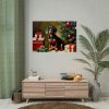 92409-268.jpg Dachshund Vintage Christmas Poster