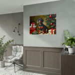 Dachshund Vintage Christmas Poster - Image 10