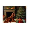 92409-270.jpg Irish Setter Vintage Christmas Poster