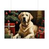 92409-276.jpg Labrador Vintage Christmas Poster