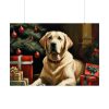 92409-281.jpg Labrador Vintage Christmas Framed Poster
