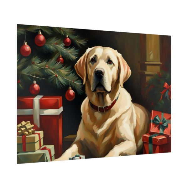 92409-282.jpg Labrador Vintage Christmas Framed Poster