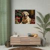 92409-283.jpg Labrador Vintage Christmas Framed Poster