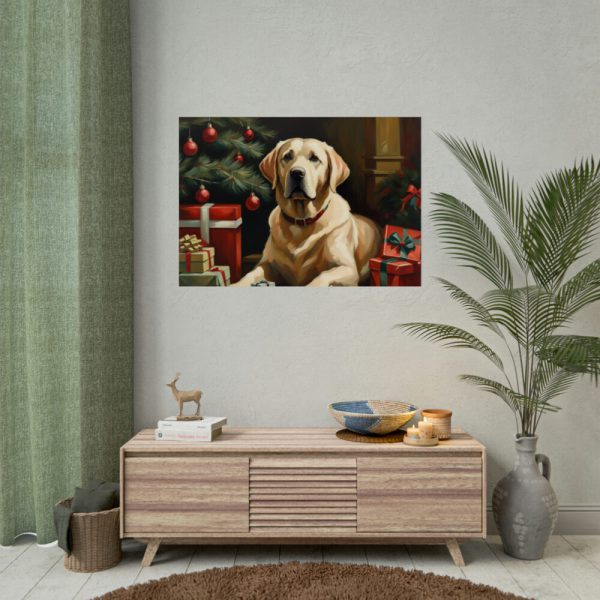 92409-283.jpg Labrador Vintage Christmas Framed Poster