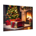 Christmas Gifts, Tree and Fireplace Poster - Image 8