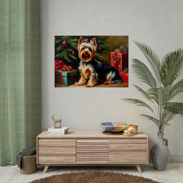 92409-303.jpg Yorkshire Terrier Vintage Christmas Poster