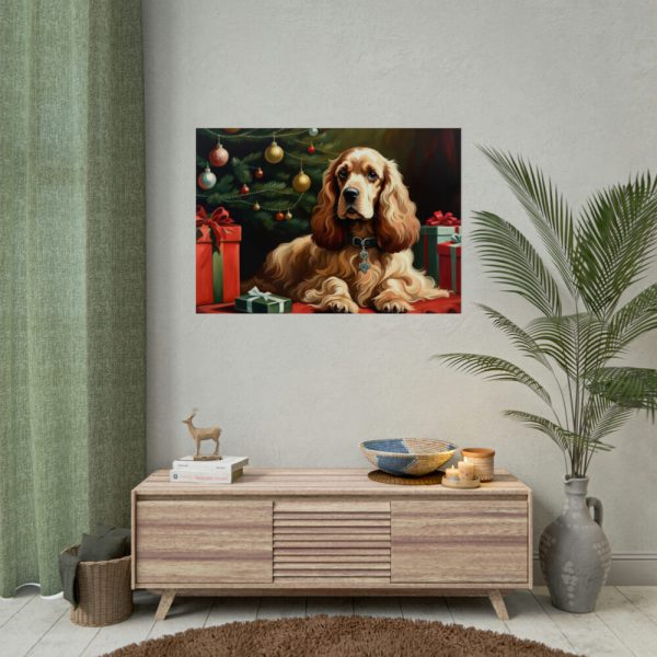 92409-308.jpg Cocker Spaniel Christmas Poster