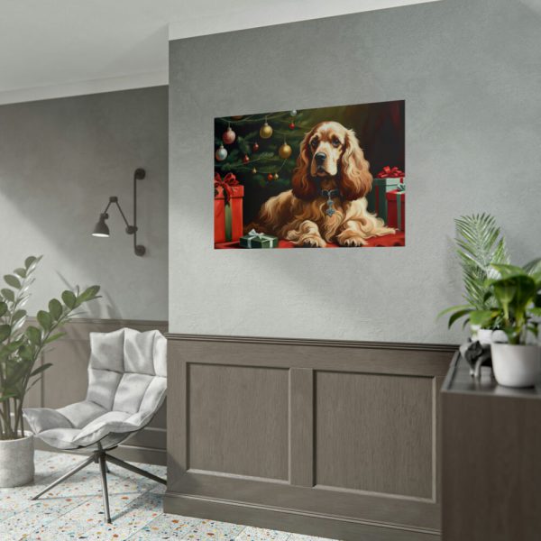 92409-309.jpg Cocker Spaniel Christmas Poster